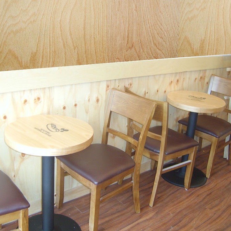 CAFE-002 [뉴욕 핫도그 앤 커피 종로점] 맞춤제작 테이블 목재의자 소파