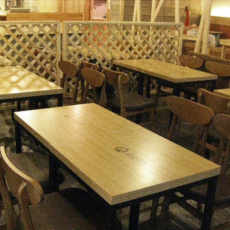 CAFE-021 [카페 파쉬노] 맞춤제작 무늬목 테이블 원목 까페의자