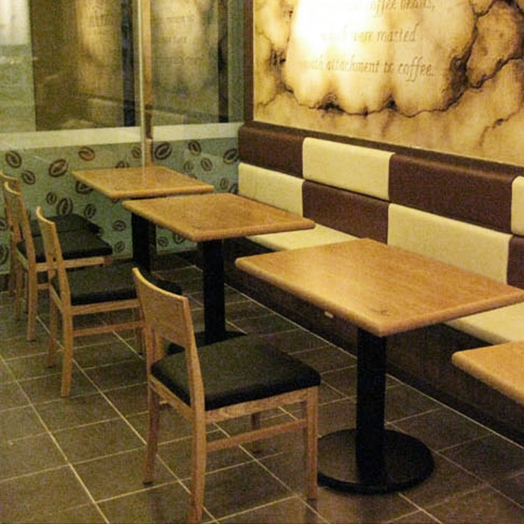 CAFE-012 [커피베이 카페 안산시흥점] 맞춤제작 목재 테이블